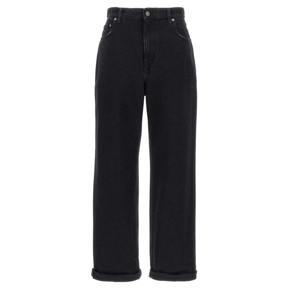 Golden Goose Black Cotton Relaxed Fit Women's Jeans